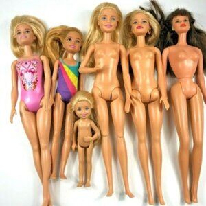 Lot of 6 Barbie Dolls and Friends Teresa Chelsea Skipper